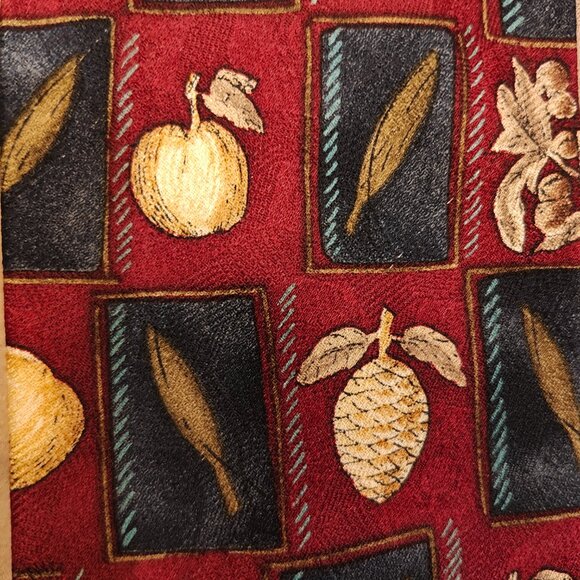 Efenzo Felini Roma - Paris All Silk Fruit Patterned Tie, EUC! - Picture 5 of 5